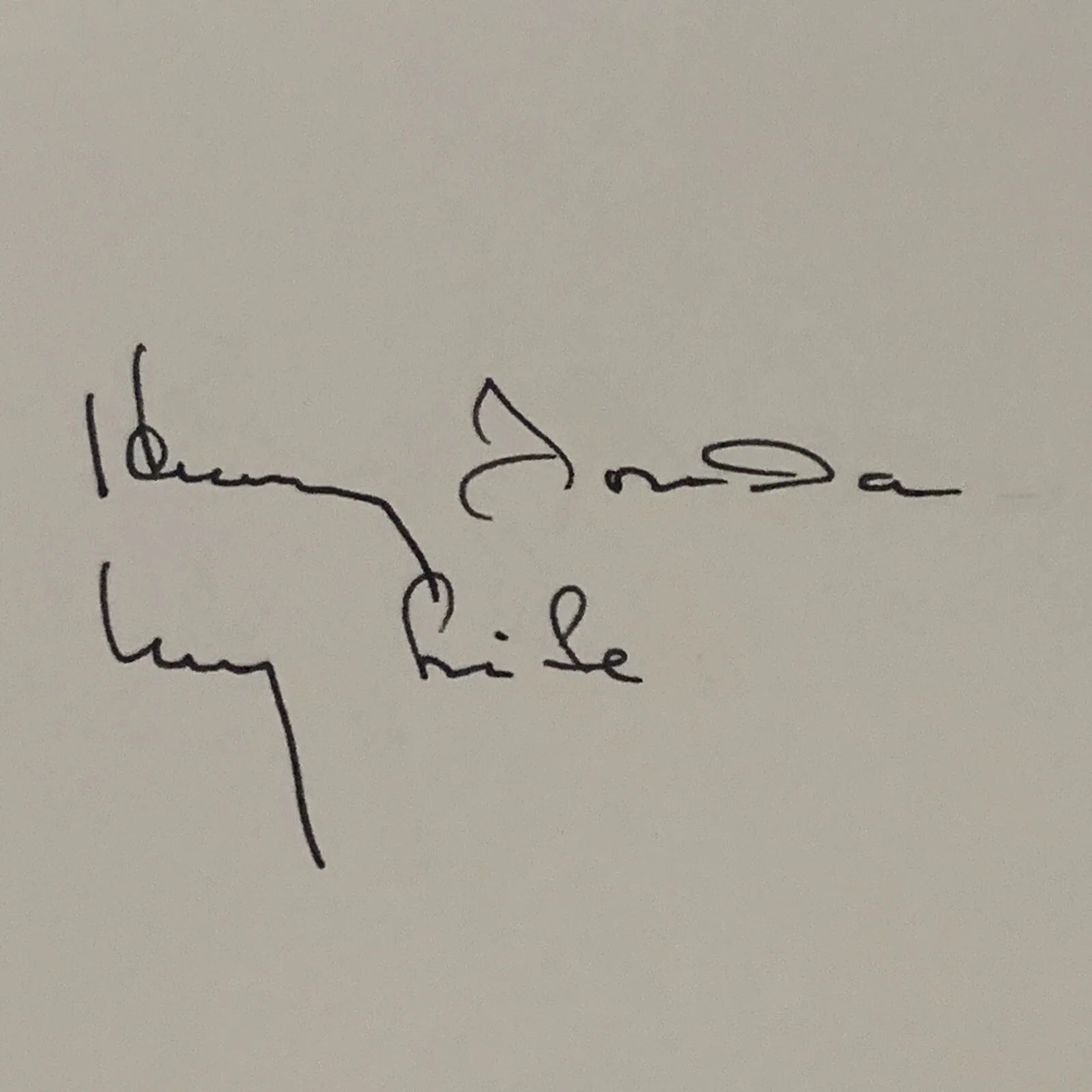 Henry Fonda — Henry Fonda Autograph Signature Card My Life Autobiography Academy Award Winnner, изображение 2