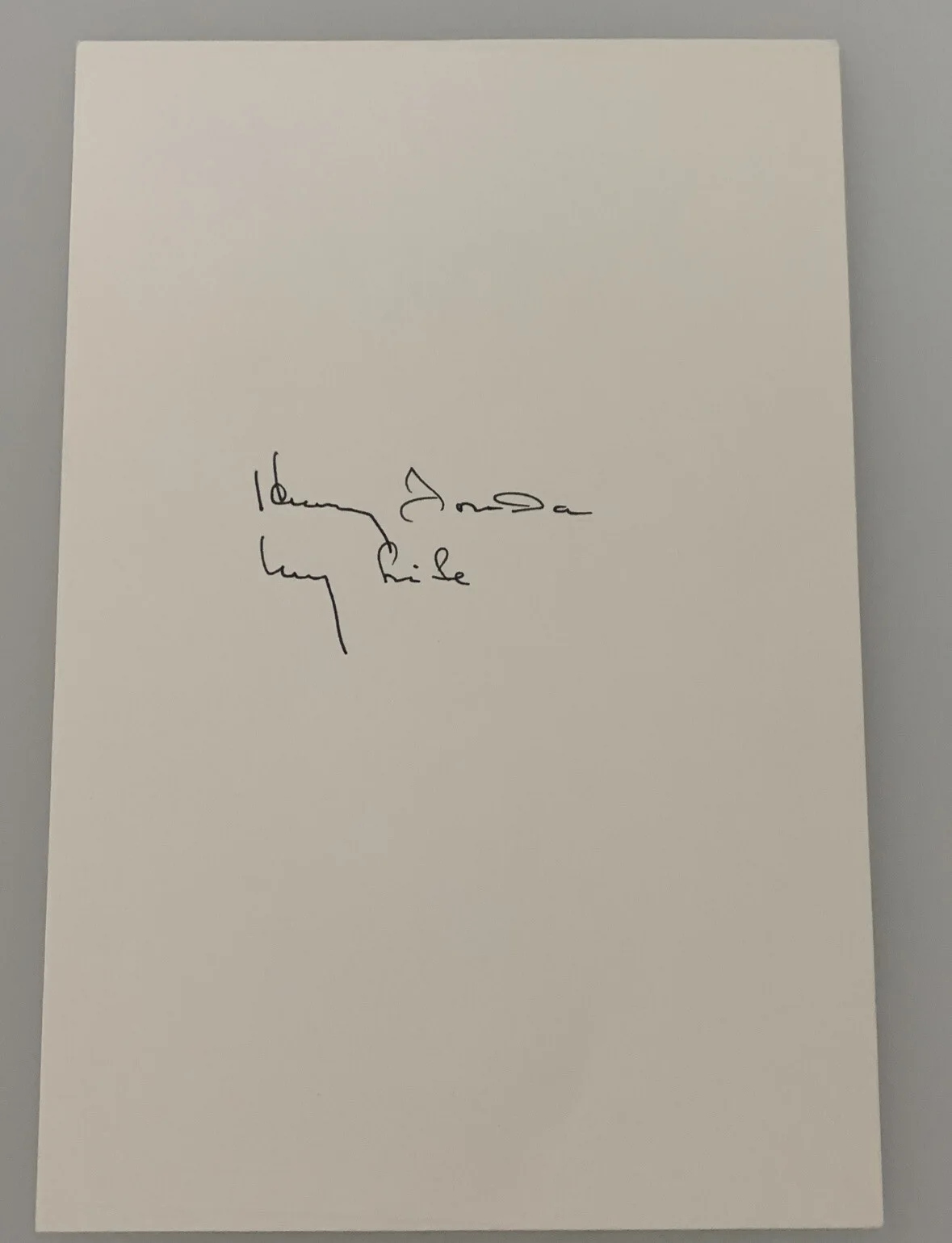 Henry Fonda — Henry Fonda Autograph Signature Card My Life Autobiography Academy Award Winnner, изображение 5