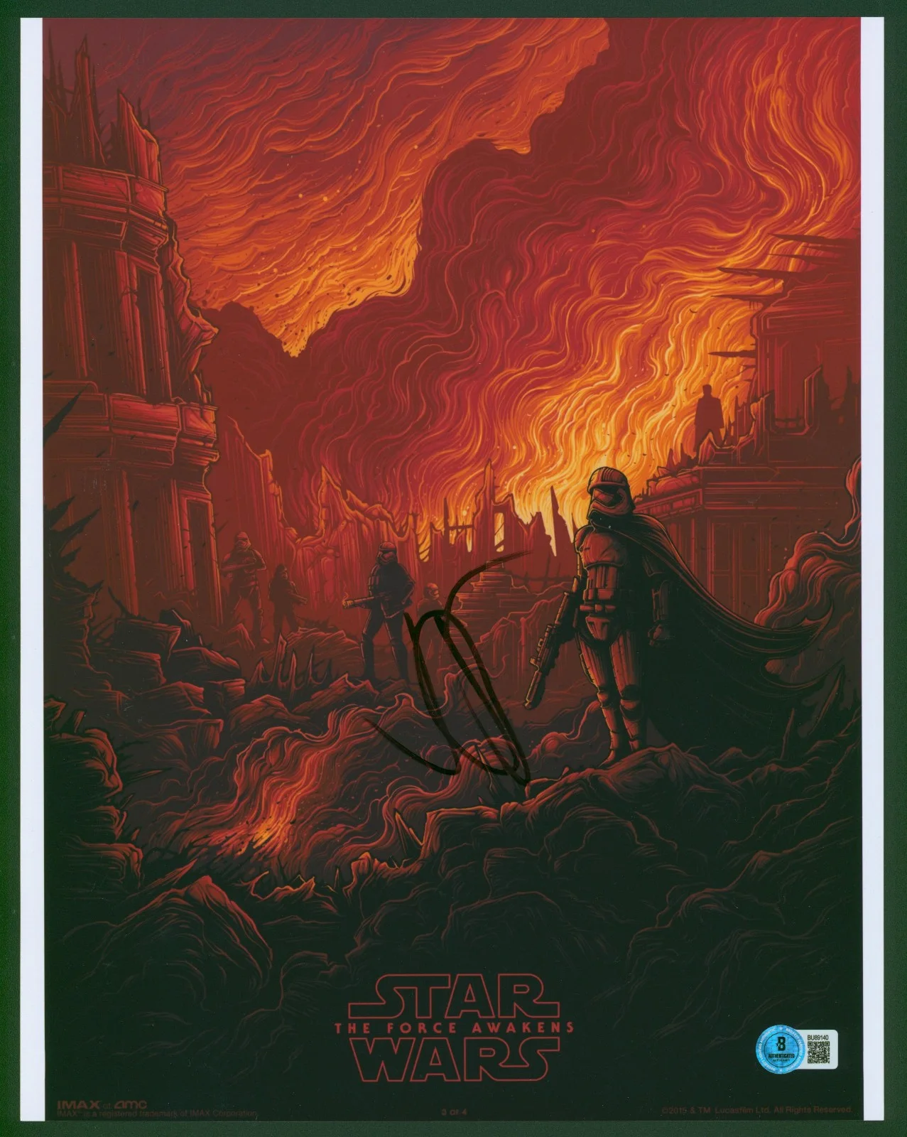J. J. Abrams — J J ABRAMS Signed 11x14 Star Wars The Force Awakens Stormtroopers Photo JJ BAS