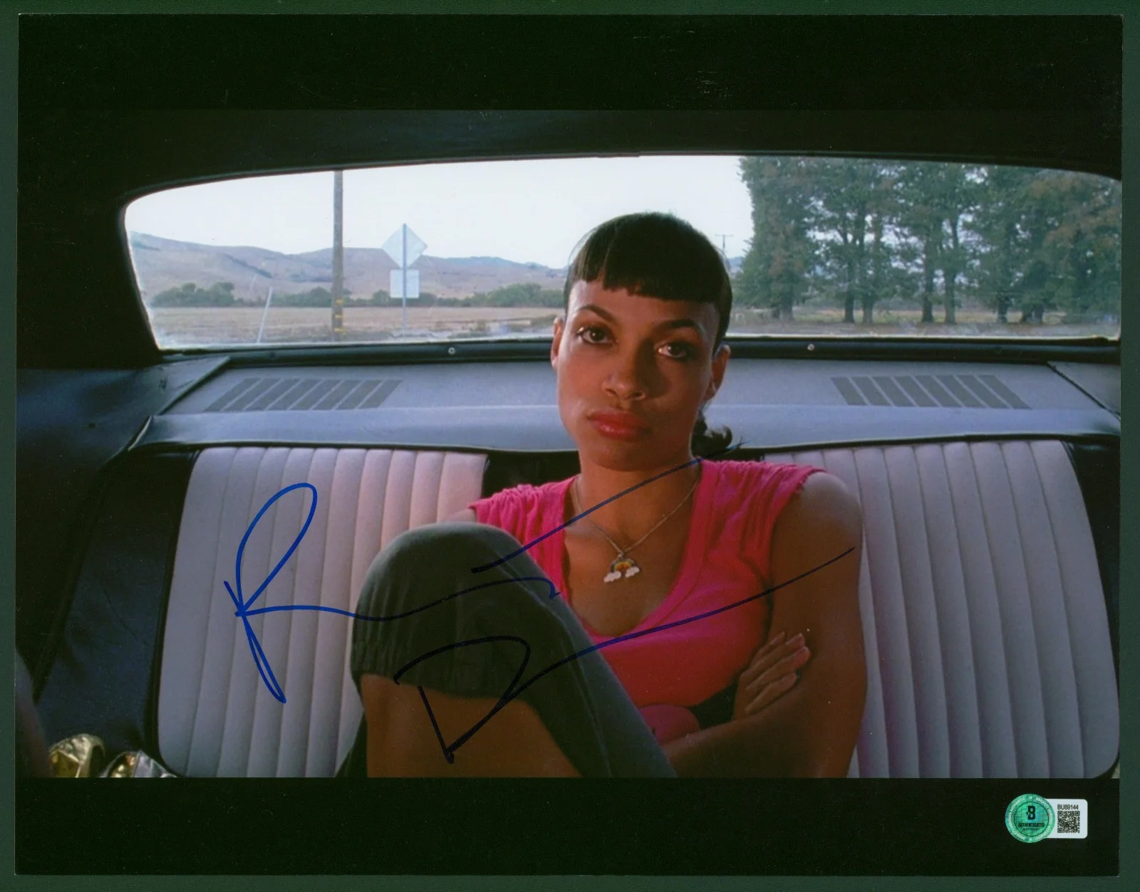 Rosario Dawson — ROSARIO DAWSON Signed 11x14 Tarantino's Death Proof Abernathy Ross Photo BAS