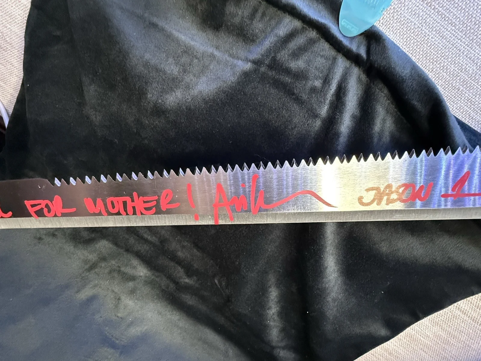 Ari Lehman Signed/Inscribed "Kill For Mother" Machete Jason 1 Beckett Witnessed, image 4