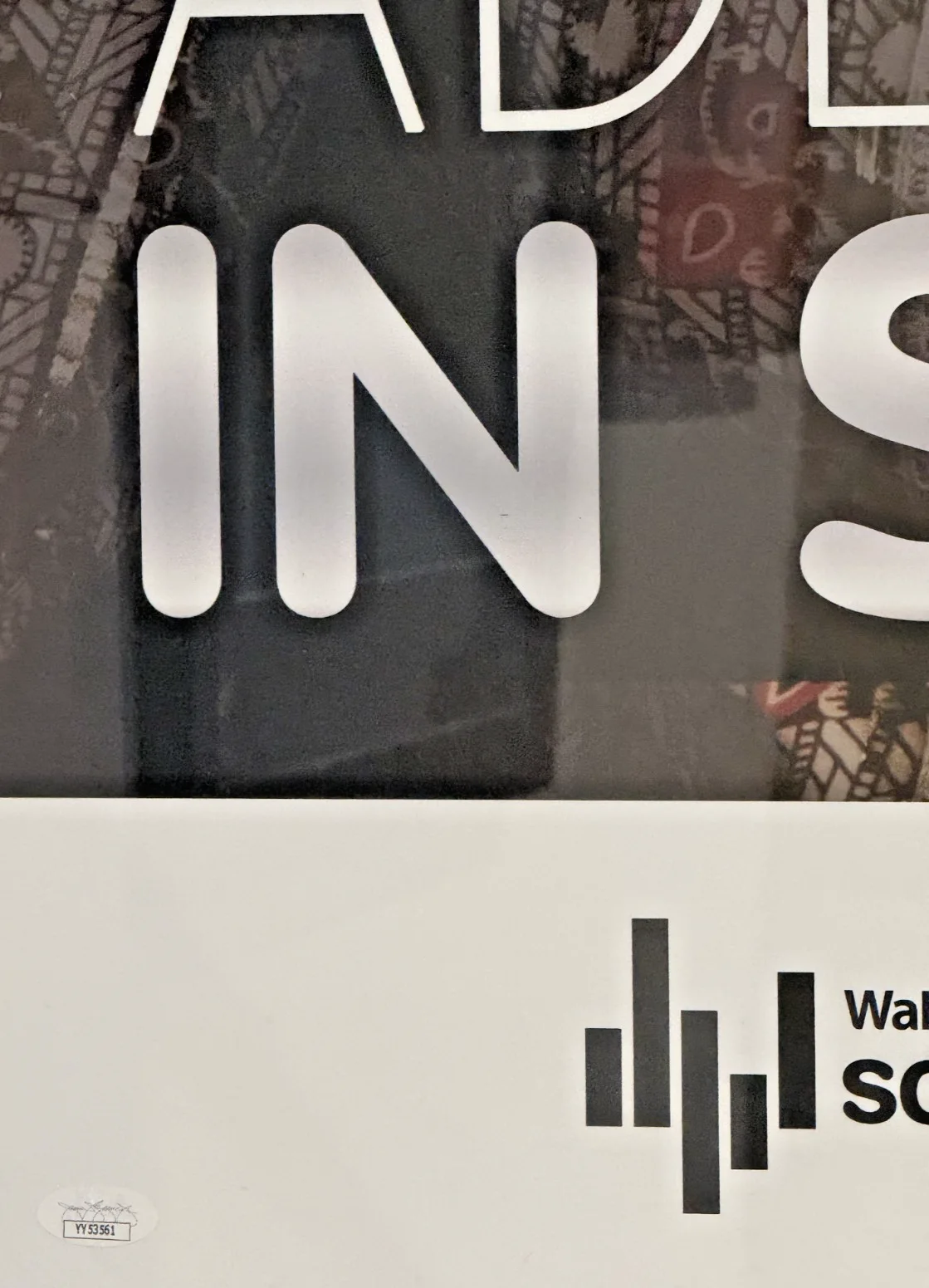 Adele Autograph In Studio WalMart Soundcheck Poster (JSA) (LOA), image 3