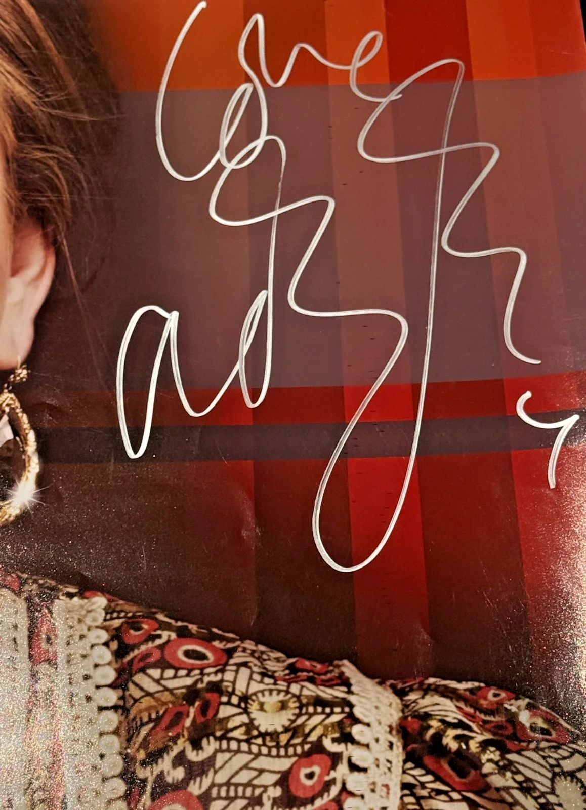 Adele Autograph In Studio WalMart Soundcheck Poster (JSA) (LOA), image 5
