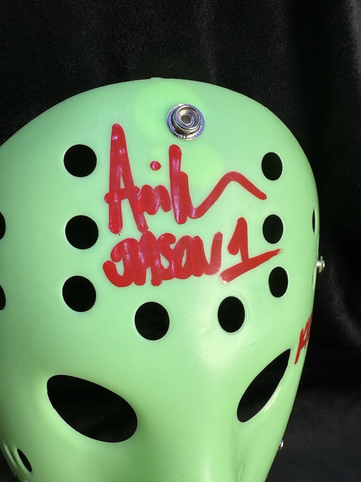 Ari Lehman — Ari Lehman Signed & Inscribed Jason Voorhees Mask “163 Kills!” Jason 1 Beckett, изображение 2