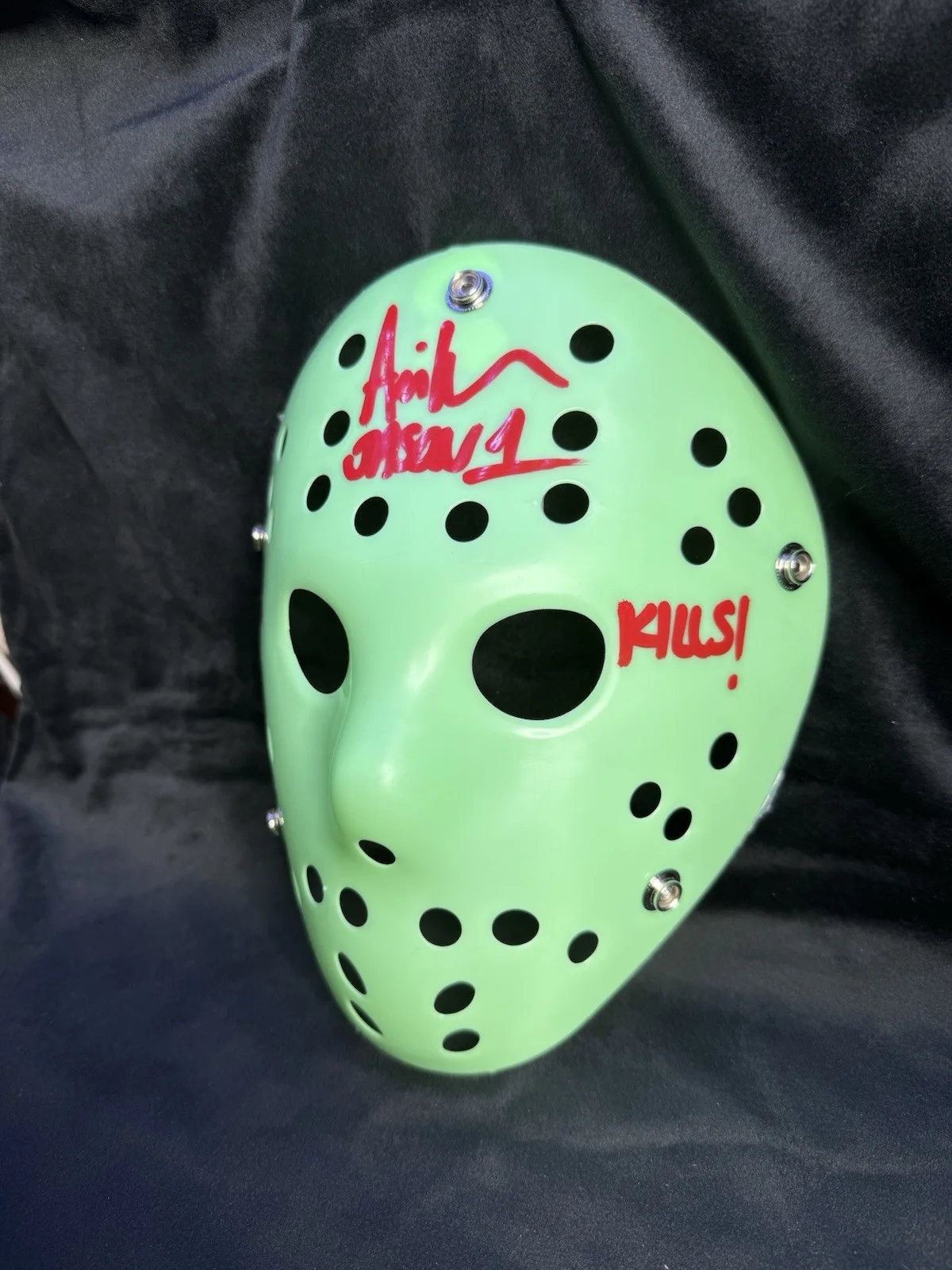 Ari Lehman — Ari Lehman Signed & Inscribed Jason Voorhees Mask “163 Kills!” Jason 1 Beckett, изображение 4