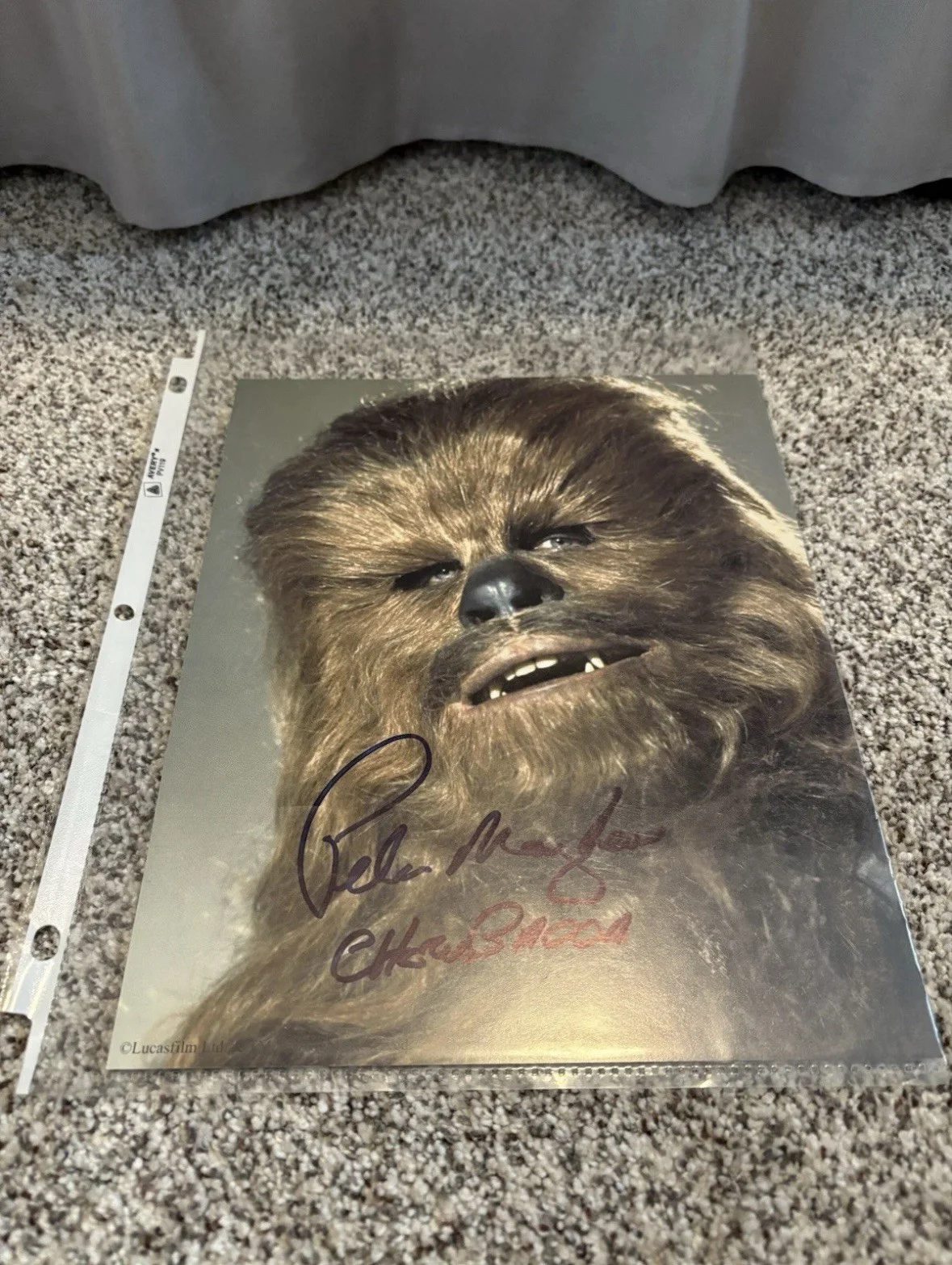 Peter Mayhew — SIGNED Peter Mayhew Chewbacca Star Wars