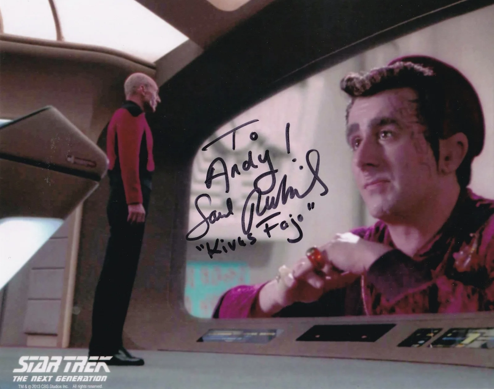Saul Rubinek — Saul Rubinek As Kivas Fajo Star Trek Next Generation 8 x 10 Photo w/COA