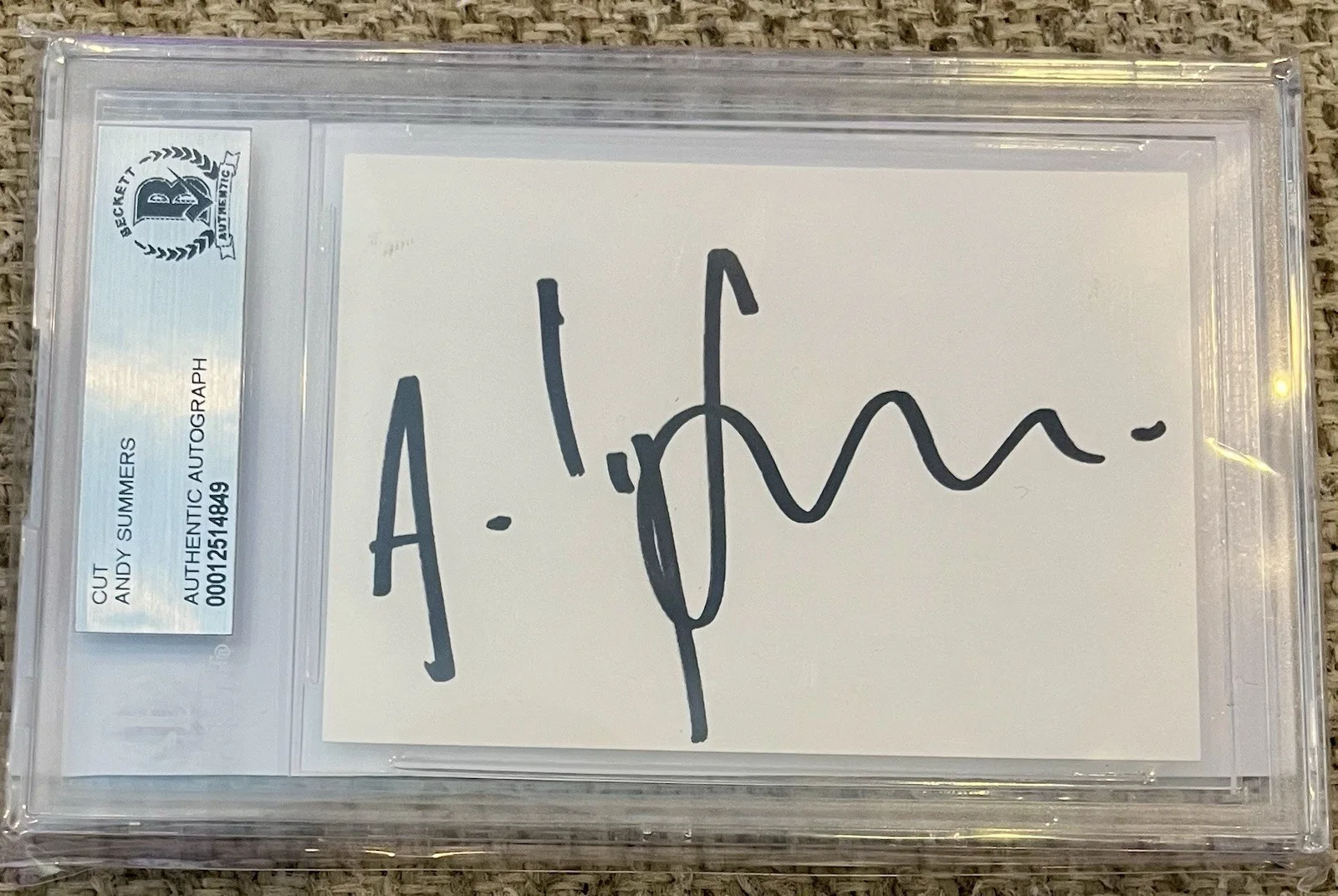 Sting & The Police Band Signed Index Card Autograph BGS & JSA Authenticated GEM, изображение 4