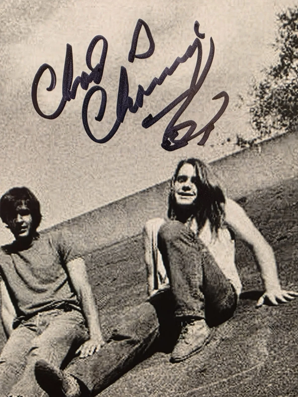Signed 8x10 photo Nirvana Chad Channing Drummer (Beckett), image 2