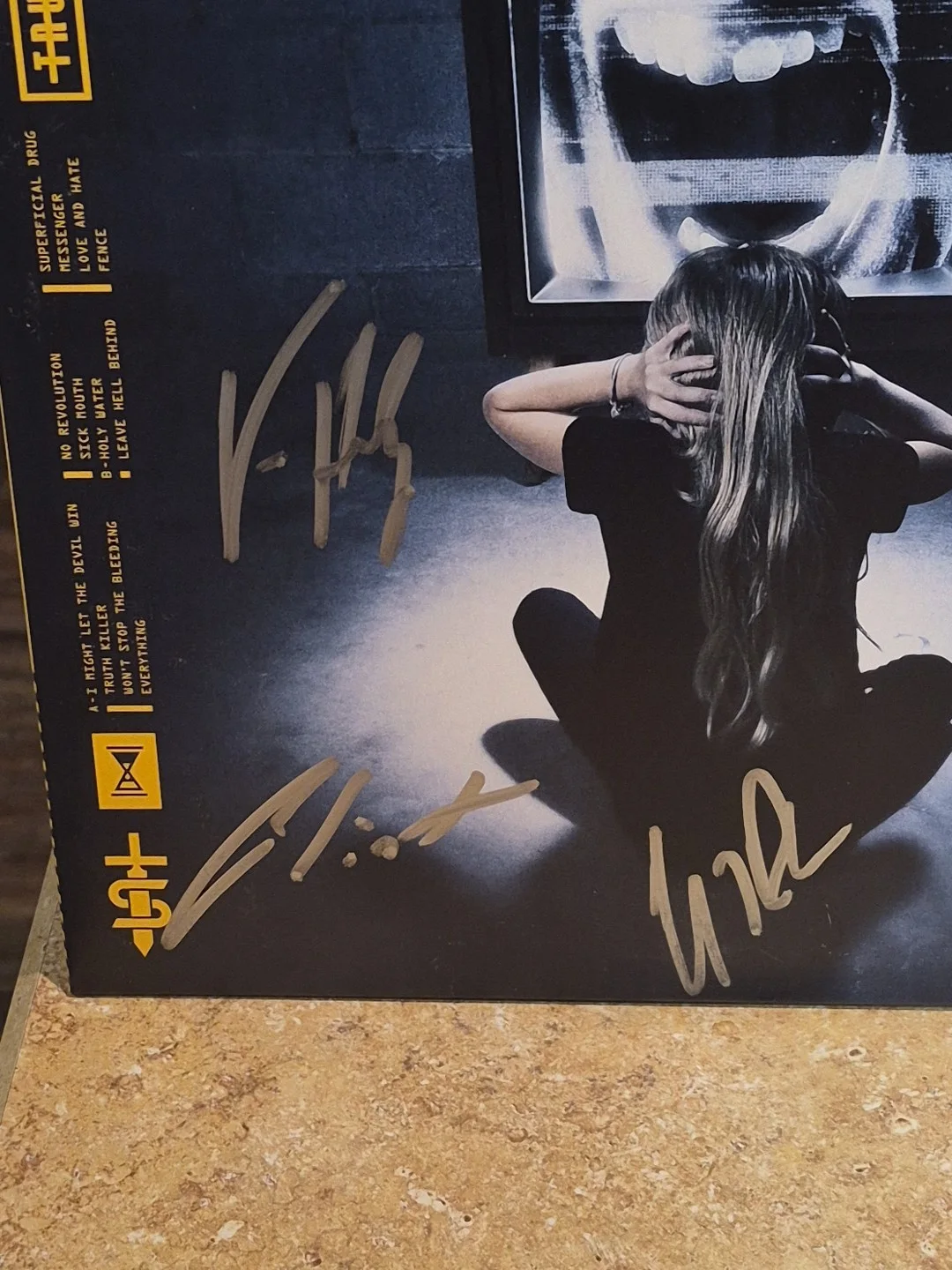 Sevendust Rock Metal Band Musicians Signed Truth Killer Vinyl Record JSA CF48162, изображение 2