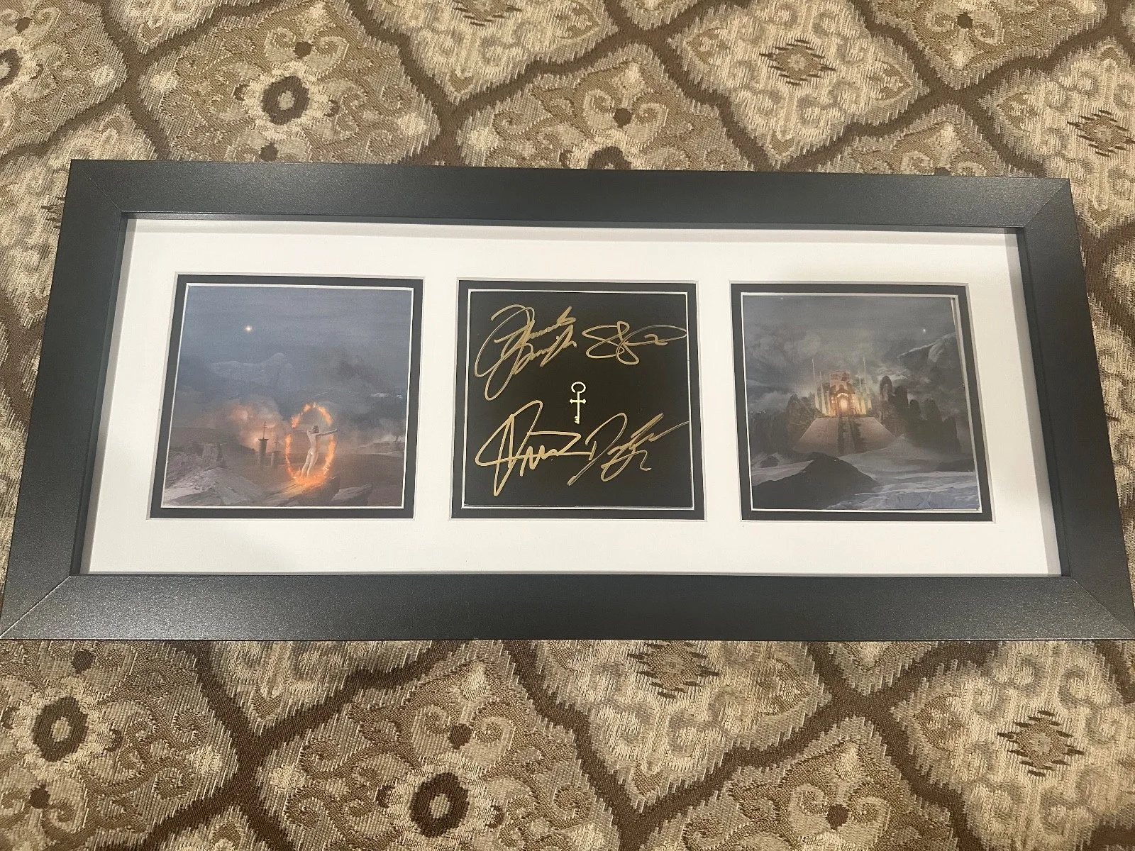 Jake Kiszka, Josh Kiszka, Sam Kiszka, Danny Wagner — Greta Van Fleet Band Signed Autograph Battle at Garden’s Gate CD Display