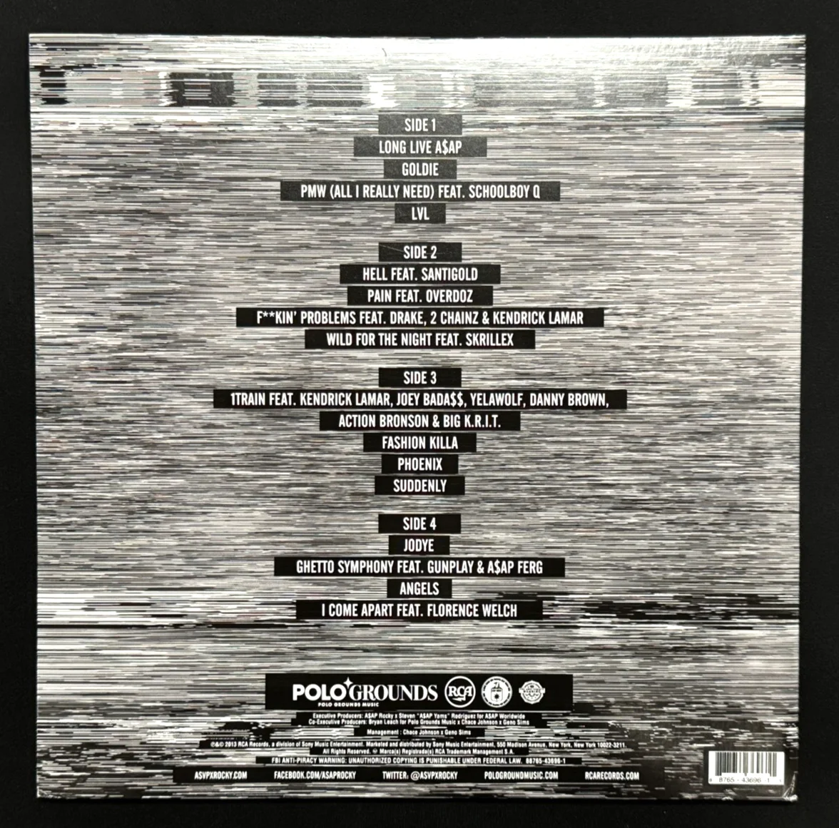 A$AP Rocky Signed Album Cover, Long. Live. ASAP Authenticated by PSA, изображение 2