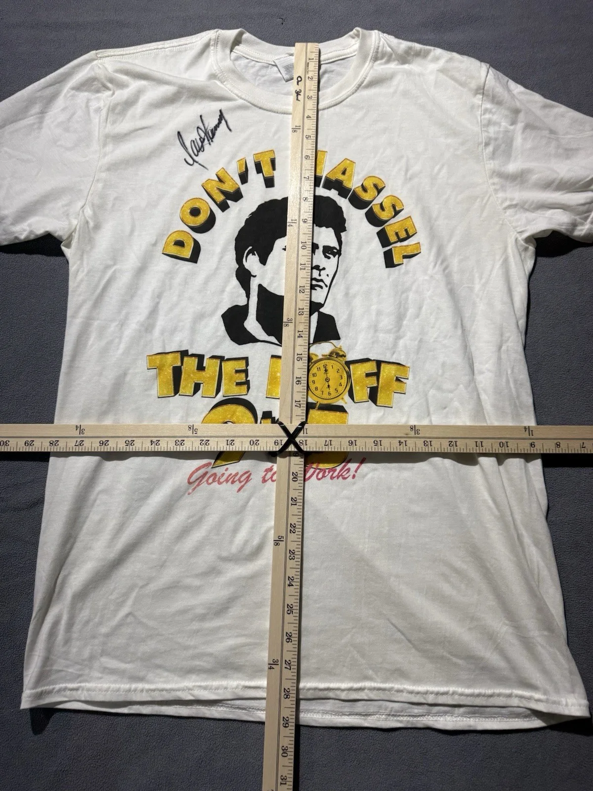 David Hasselhoff — Signed David Hasselhoff ‘Don’t Hassel The Hoff’ Shirt 2019 London Play 9 To 5, изображение 5