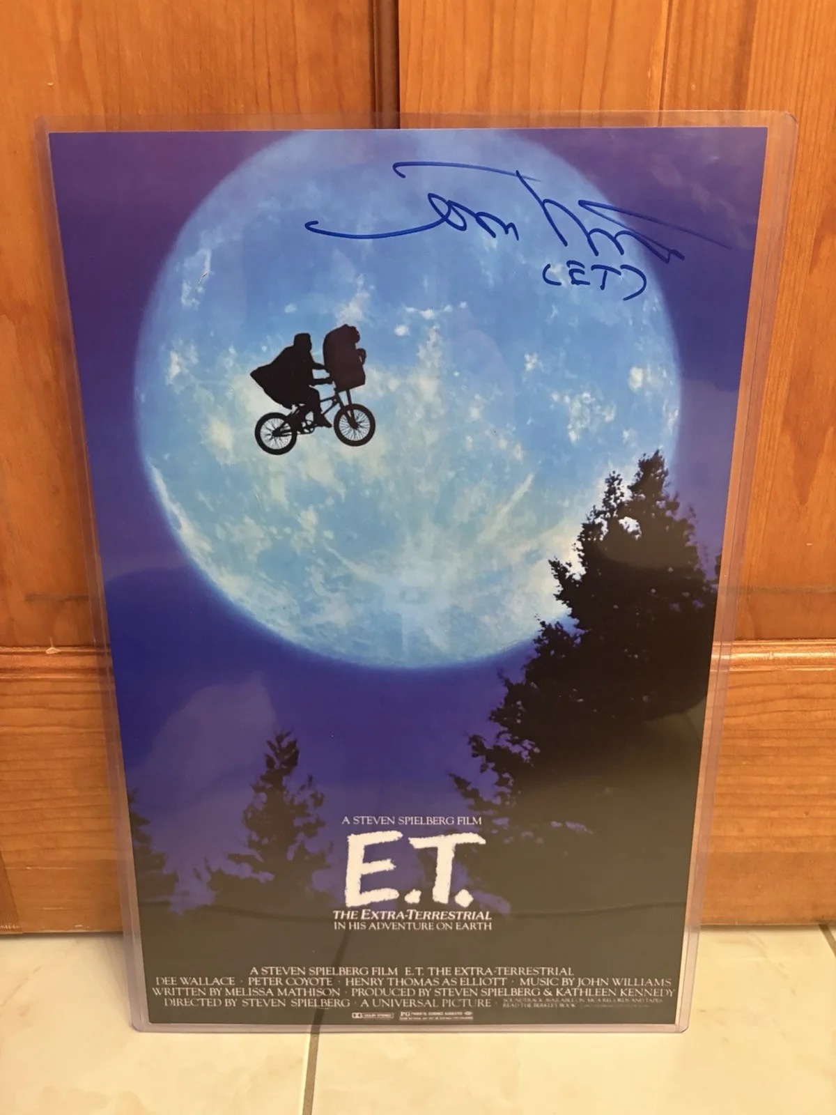 Matthew DeMeritt Autograph 11x 17 Photo E.T. Extra Terrestrial Signed COA, image 2