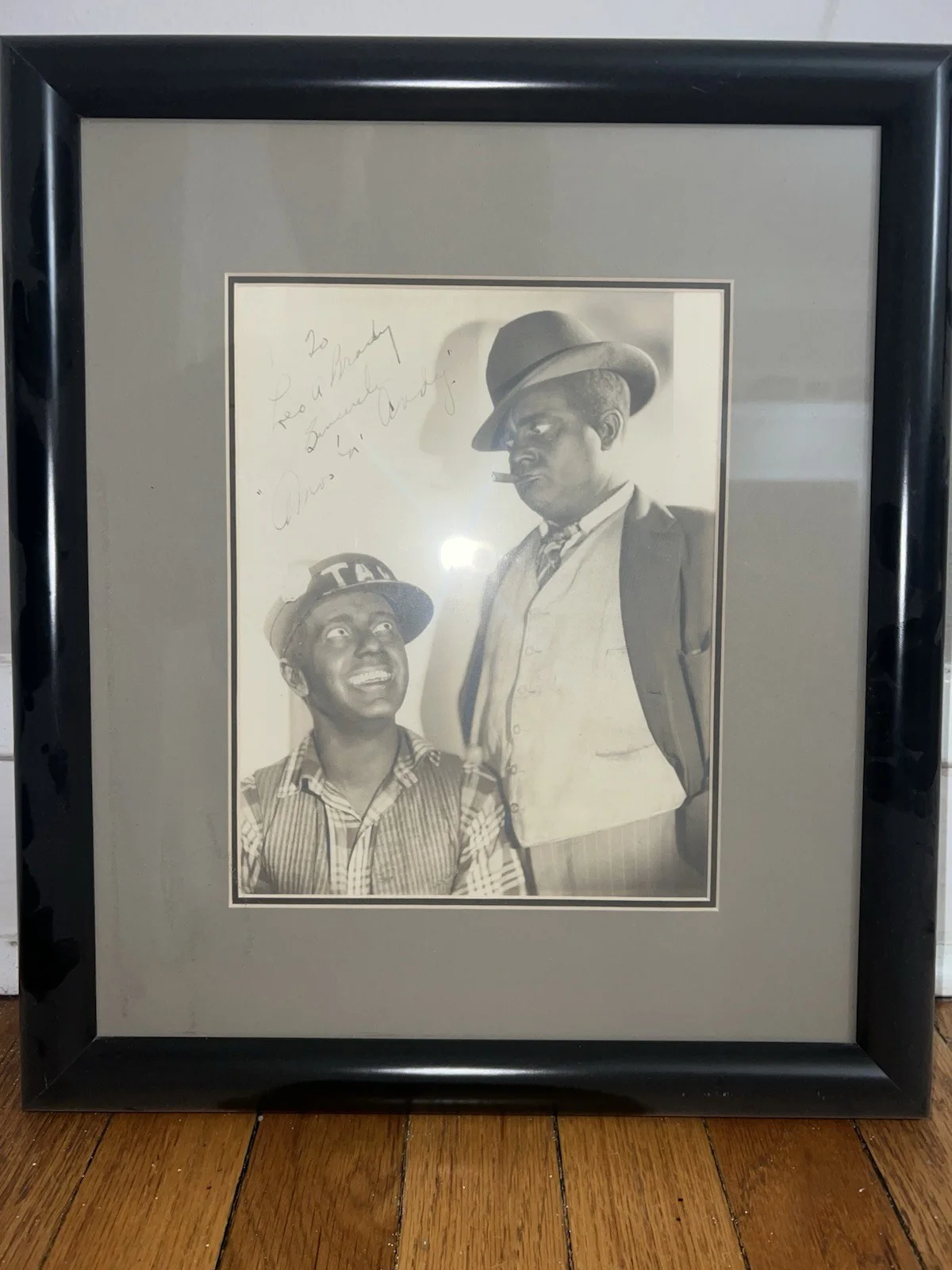 Vintage Amos & Andy autographed 7x9.5 photo. Prof framed & matted 14x16”., изображение 3