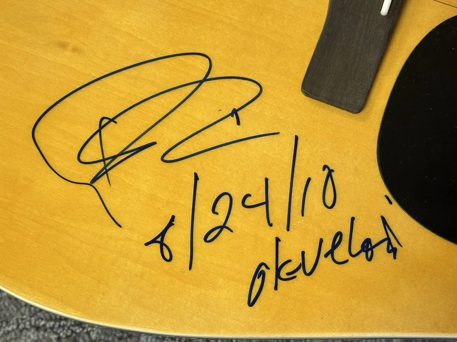 Rich Robinson The Black Crowes Signed Acoustic Guitar JSA COA She Talks 2 Angels, изображение 2