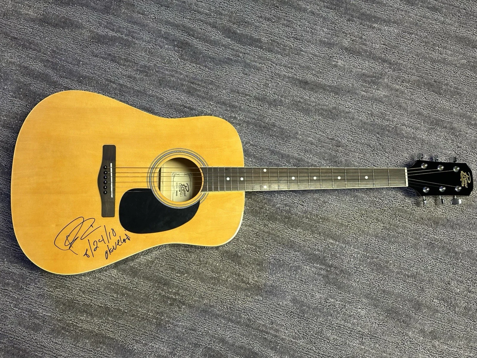 Rich Robinson The Black Crowes Signed Acoustic Guitar JSA COA She Talks 2 Angels, изображение 3