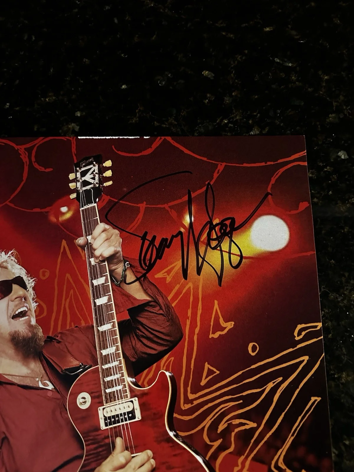 Sammy Hagar Signed Autographed Promo Poster Red TIL I’m Dead 27x20, image 2