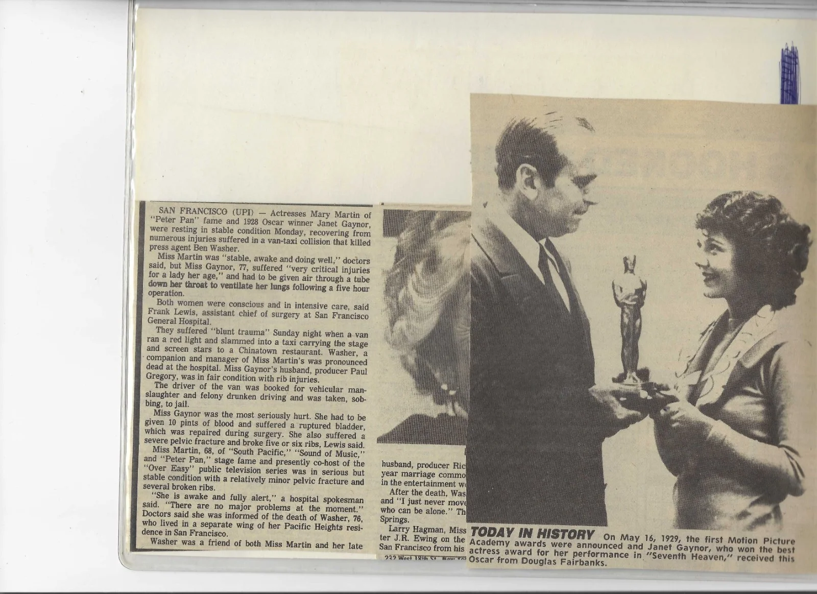 Janet Gaynor — Janet Gaynor George O'Brien in SUNRISE 8x10 Photo w Autograph + NP Clippings, изображение 2