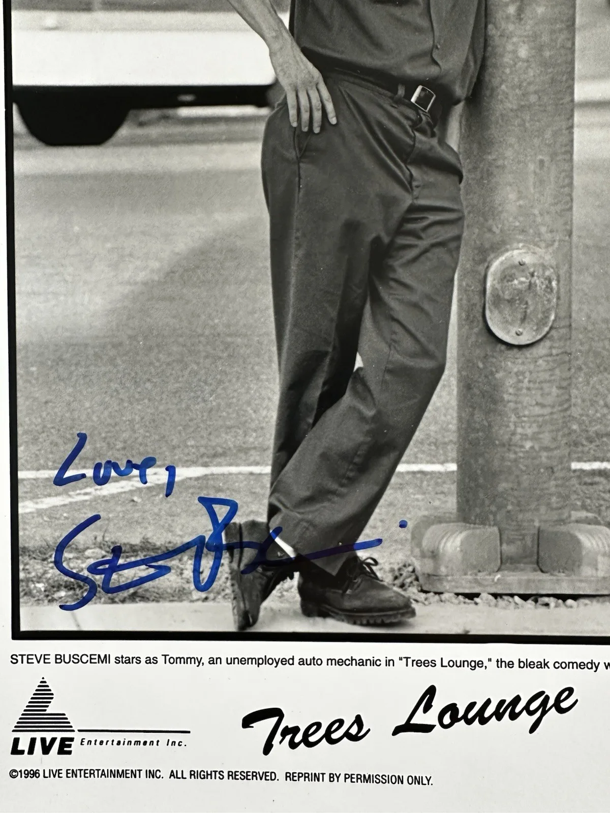 Steve Buscemi — Steve Buscemi signed Trees Lounge 8x10 photo. “Love” Reservoir Dogs, изображение 3