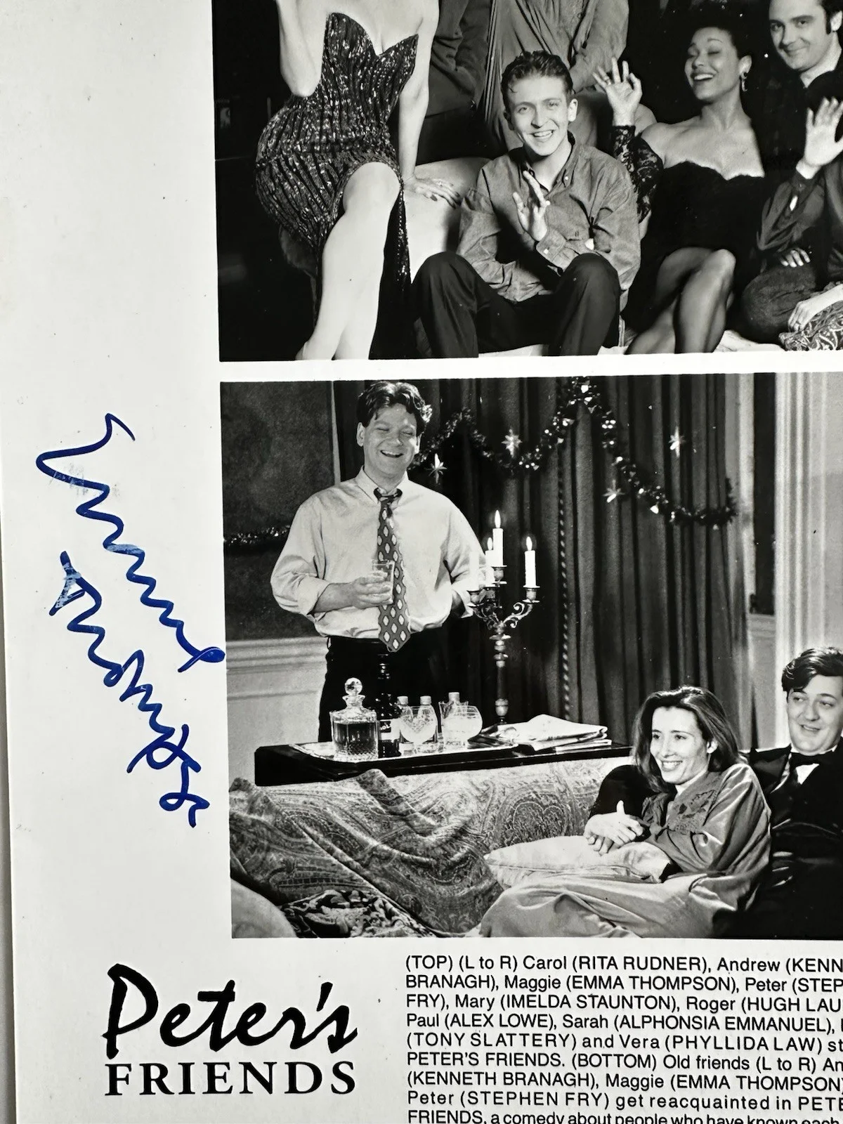 Kenneth Branagh, Emma Thompson — Kenneth Branagh & Emma Thompson signed Hamlet 8x10 Photo, изображение 2