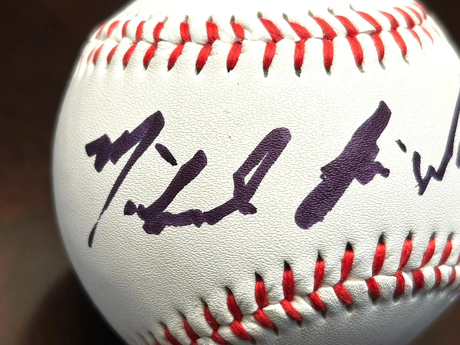 SPAWN STAR MICHAEL JAI WHITE HAND SIGNED BASEBALL W/PHOTO PROOF, image 3