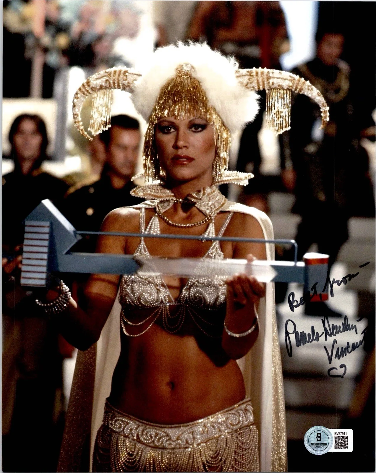 PAMELA HENSLEY — PAMELA HENSLEY SIGNED AUTOGRAPH 8X10 PHOTO BUCK ROGERS PRINCESS ARDALA BECKETT
