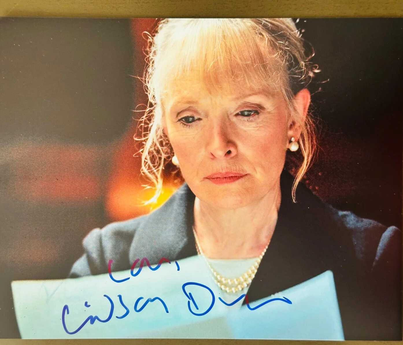 Lindsay Duncan — Lindsay Duncan signed “Love” 8x10 photo In Person. About Time