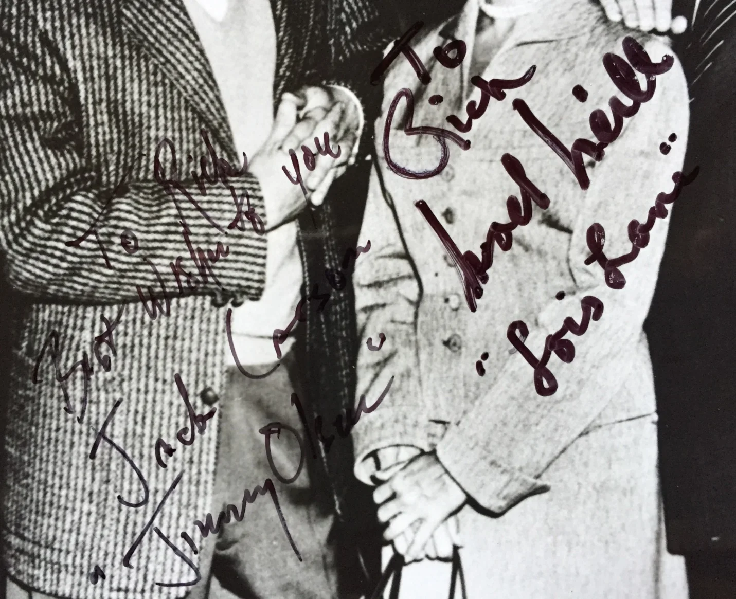 Noel Neill, Jack Larson — SUPERMAN - Signed 8X10 - NOEL NEILL (Lois Lane) and JACK LARSON ( Jimmy Olsen), изображение 3