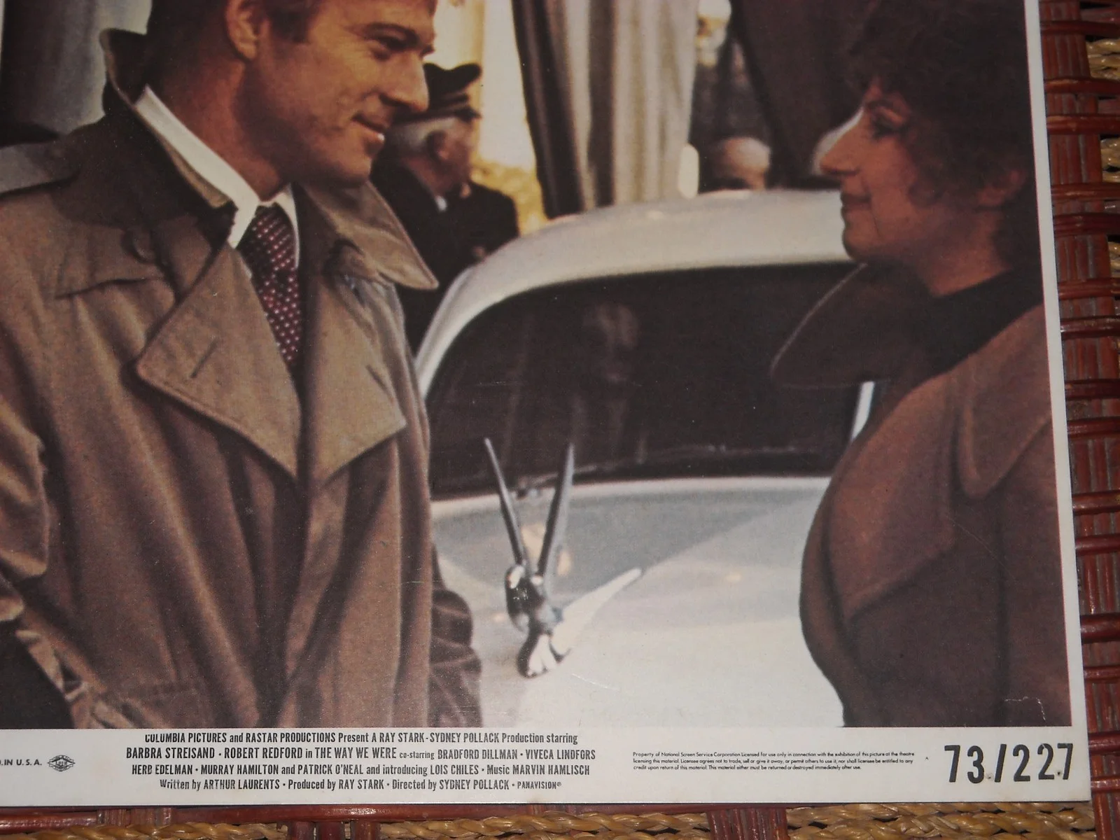 The Way We Were Robert Redford Barbra Streisand 1973 73/227 Original Lobby Card, изображение 2