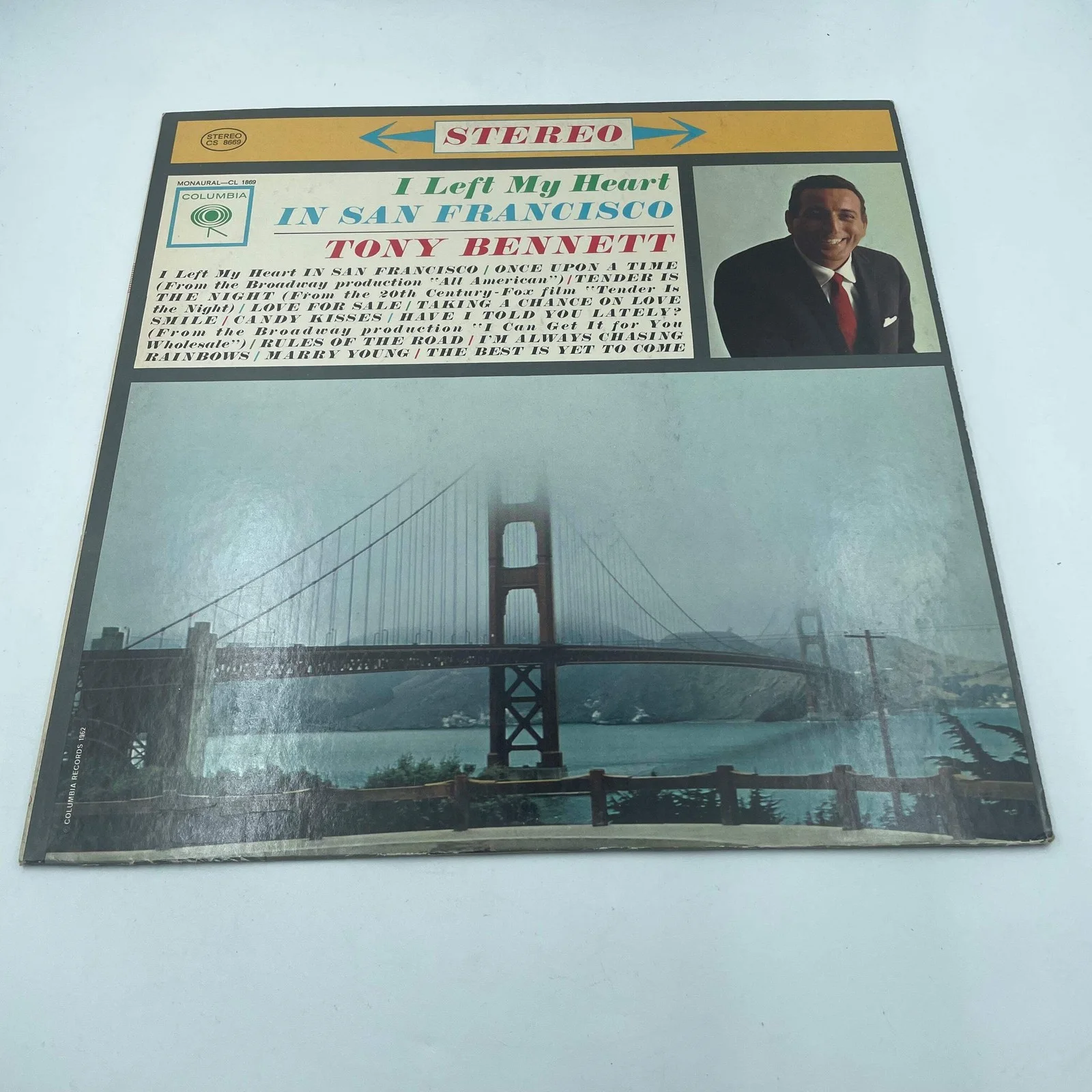 Tony Bennett I Left My Heart in San Francisco Vinyl Record CL 1869, image 3