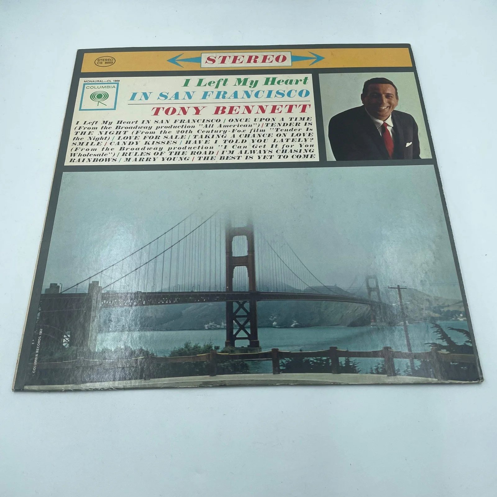 Tony Bennett I Left My Heart in San Francisco Vinyl Record CL 1869, image 4