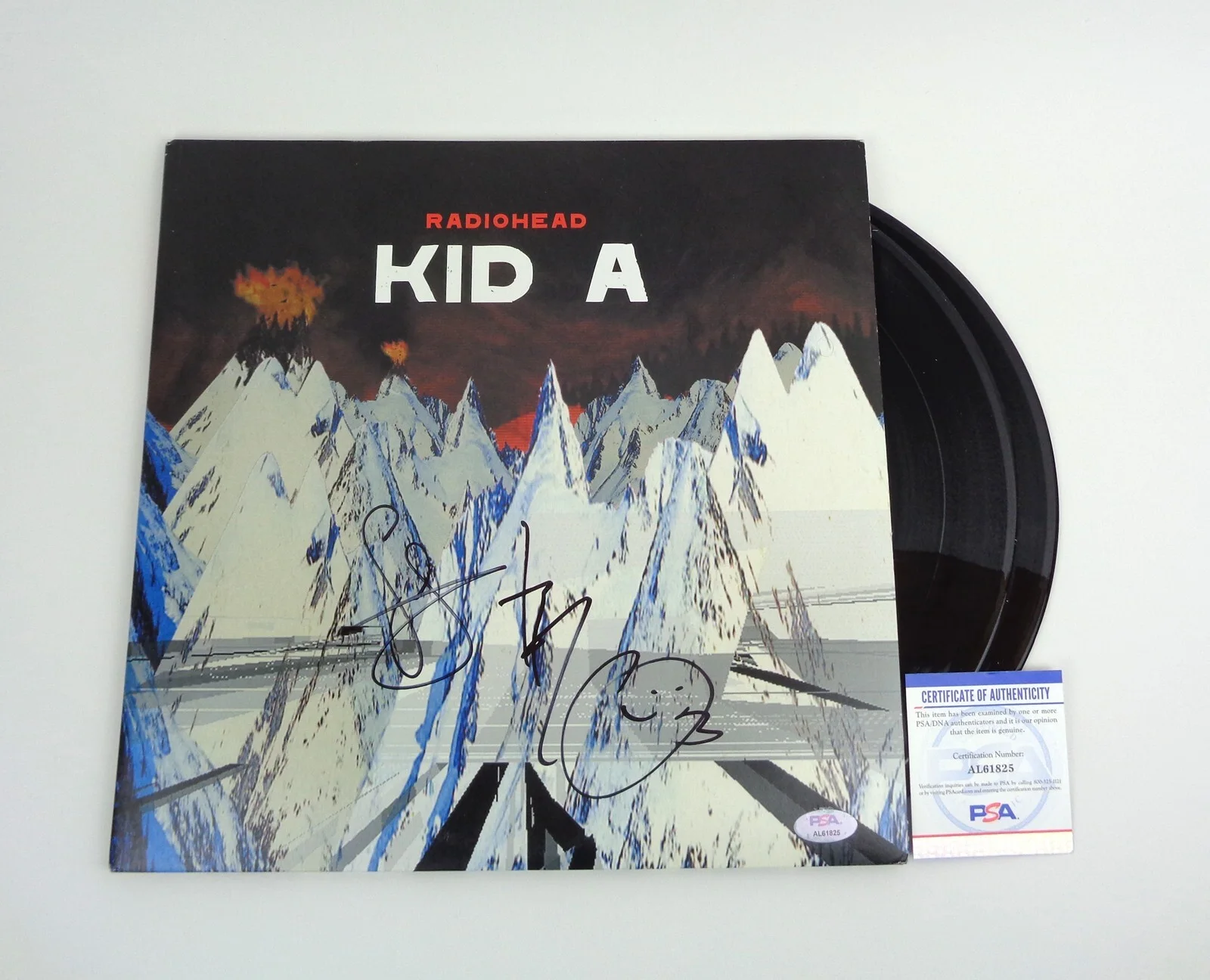 Thom Yorke — Thom Yorke Radiohead Signed Autograph Kid A Vinyl Record PSA/DNA COA