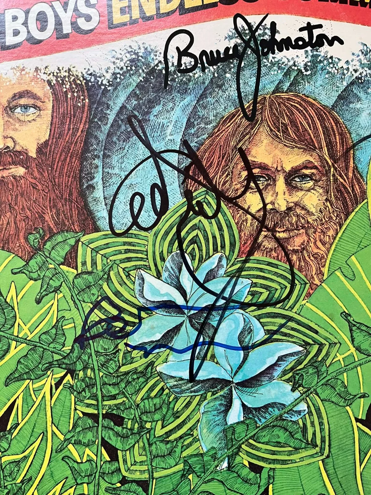 BEACH BOYS ENDLESS SUMMER SIGNED VINYL BRIAN WILSON X4 AUTOGRAPH PROOF ALBUM, изображение 4