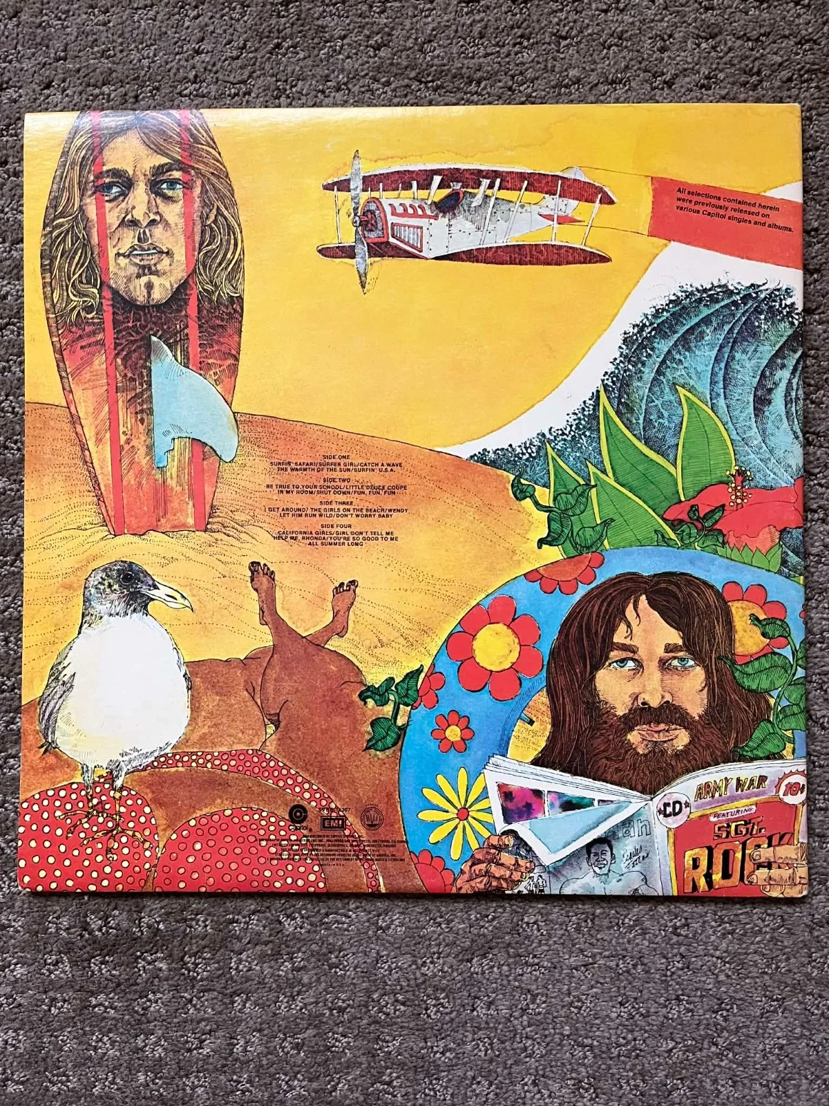 BEACH BOYS ENDLESS SUMMER SIGNED VINYL BRIAN WILSON X4 AUTOGRAPH PROOF ALBUM, изображение 5
