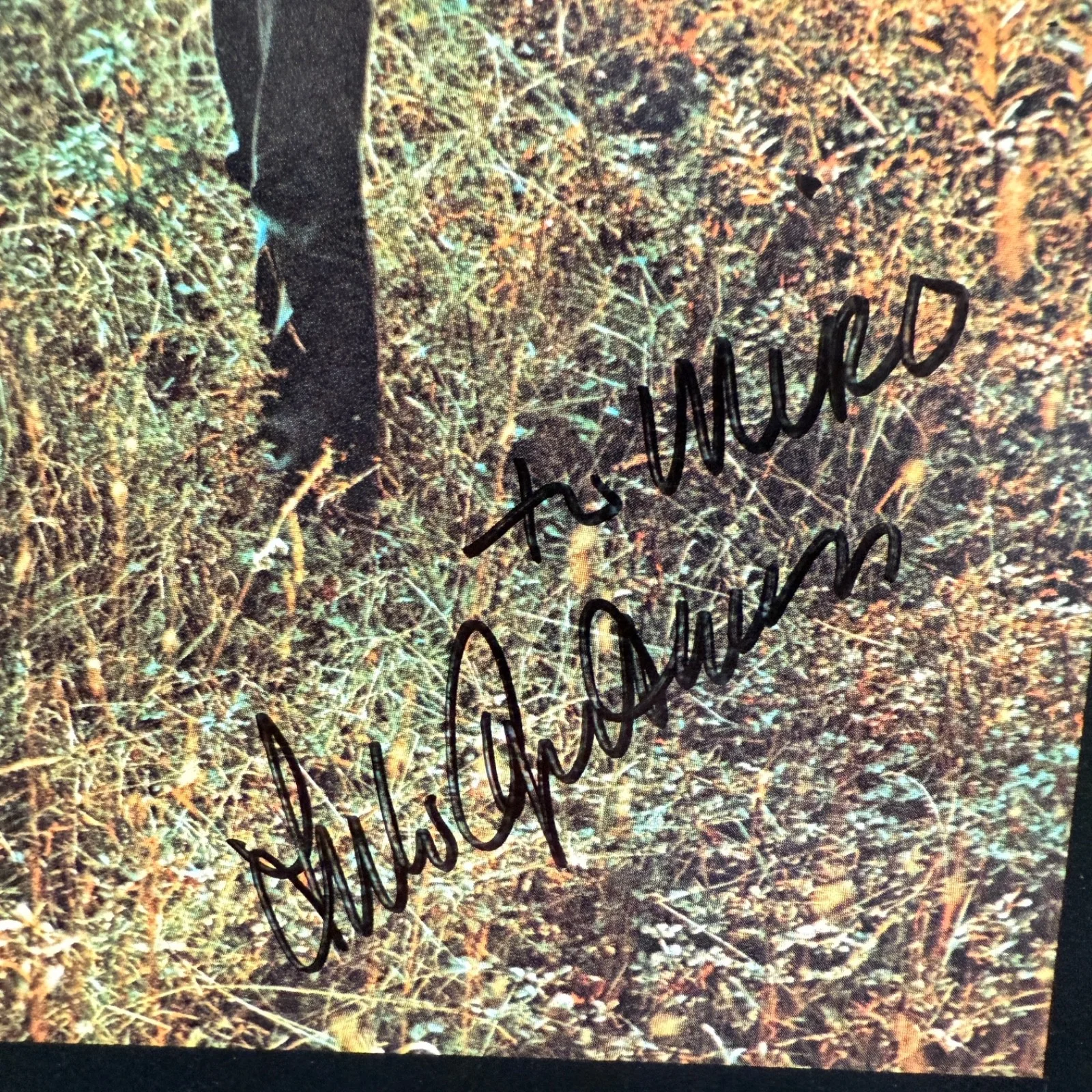 ARLO GUTHRIE "Hobo's Lullaby" AUTOGRAPHED "To Miro Arlo Guthrie" USA vinyl LP, изображение 2