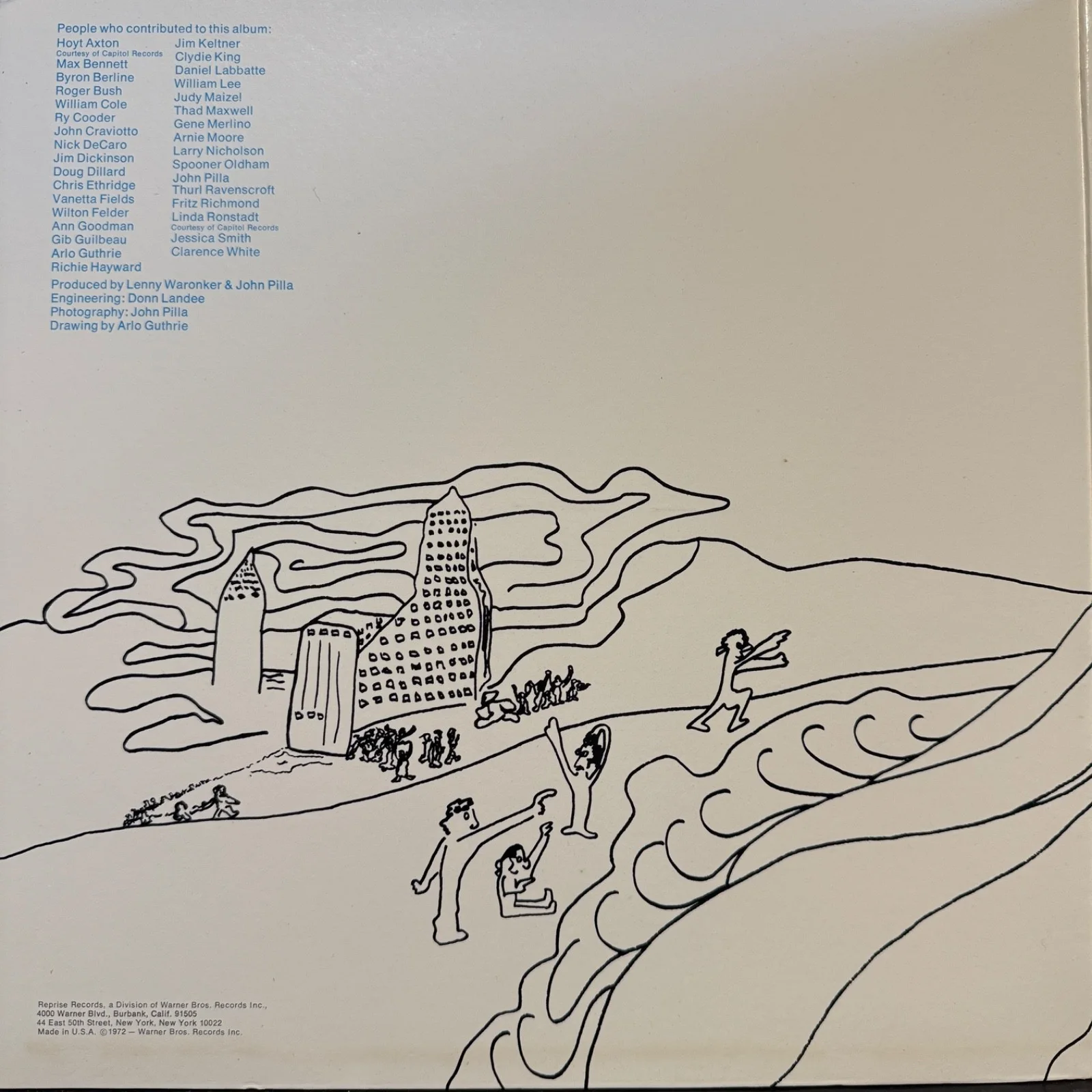 ARLO GUTHRIE "Hobo's Lullaby" AUTOGRAPHED "To Miro Arlo Guthrie" USA vinyl LP, изображение 3