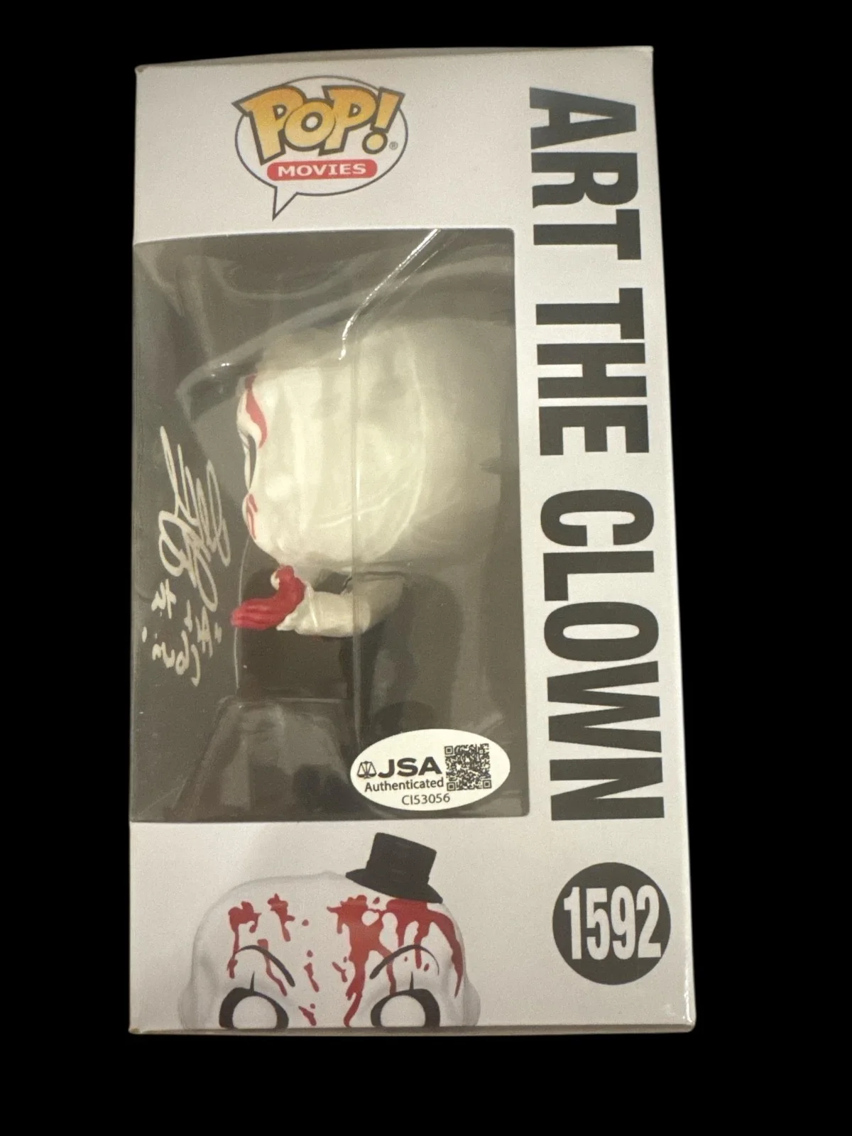 David Thornton — DAVID HOWARD THORNTON AUTOGRAPHED SIGNED TERRIFIER FUNKO POP #1592 ART THE CLOWN, image 2