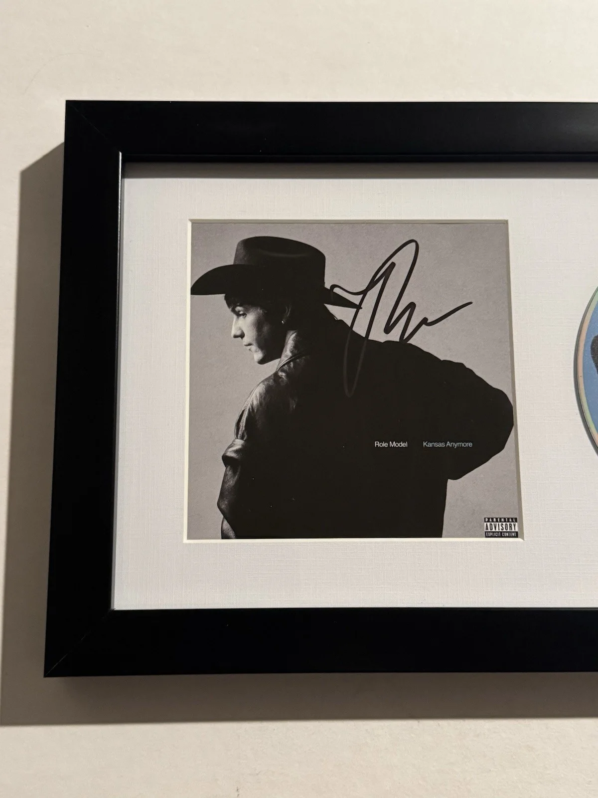 ROLE MODEL SIGNED AUTOGRAPHED KANSAS ANYMORE FRAMED MATTED CD SINGER COA, image 2
