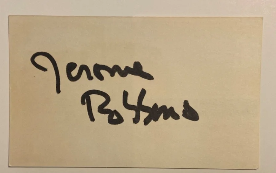 Jerome Robbins signed 3x5 card- Westside Story Director, Dancer & Choreographer, изображение 2