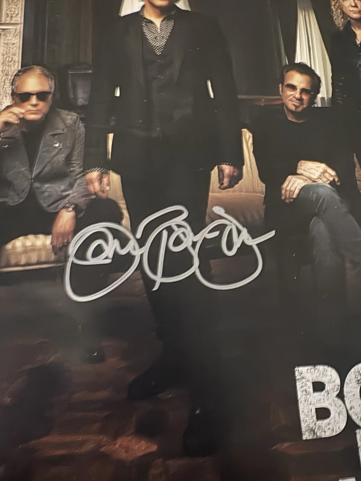 JON BON JOVI SIGNED AUTOGRAPHED CARDSTOCK POSTER WITH Psa COA Has Damage, изображение 3