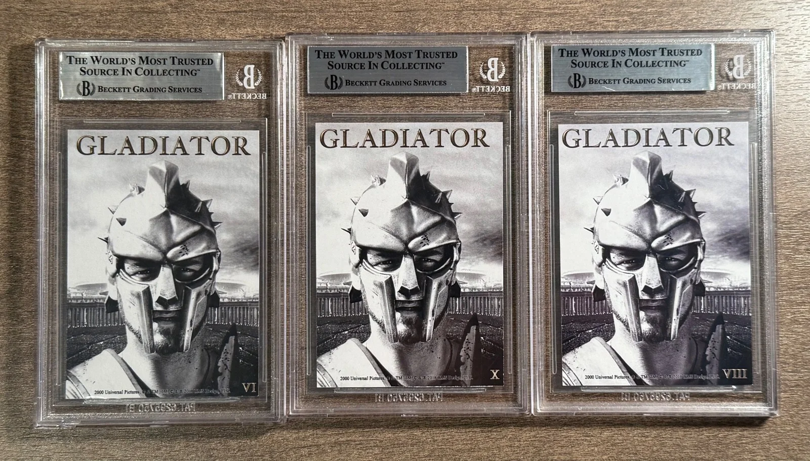 Connie Nielsen — 3 Gladiator Cards Signed Connie Nielsen Sven-Ole Thorson R Moeller Auto Beckett, изображение 2