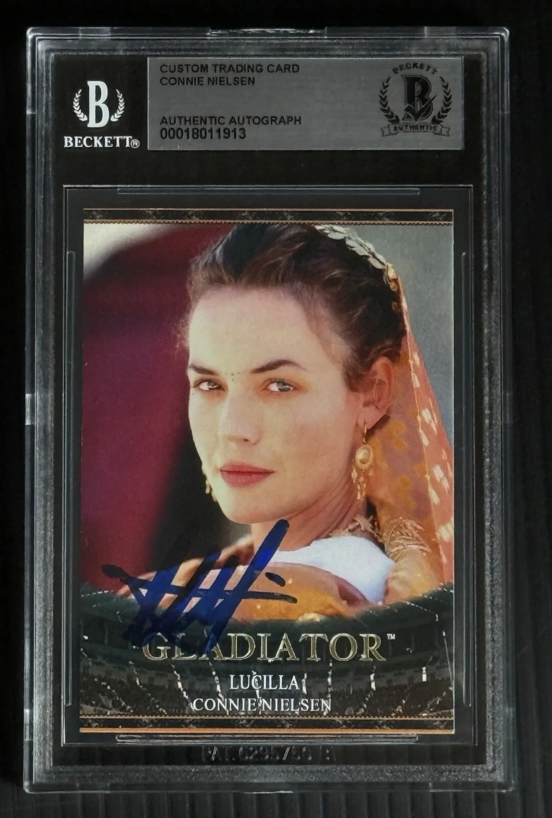 Connie Nielsen — 3 Gladiator Cards Signed Connie Nielsen Sven-Ole Thorson R Moeller Auto Beckett, изображение 3