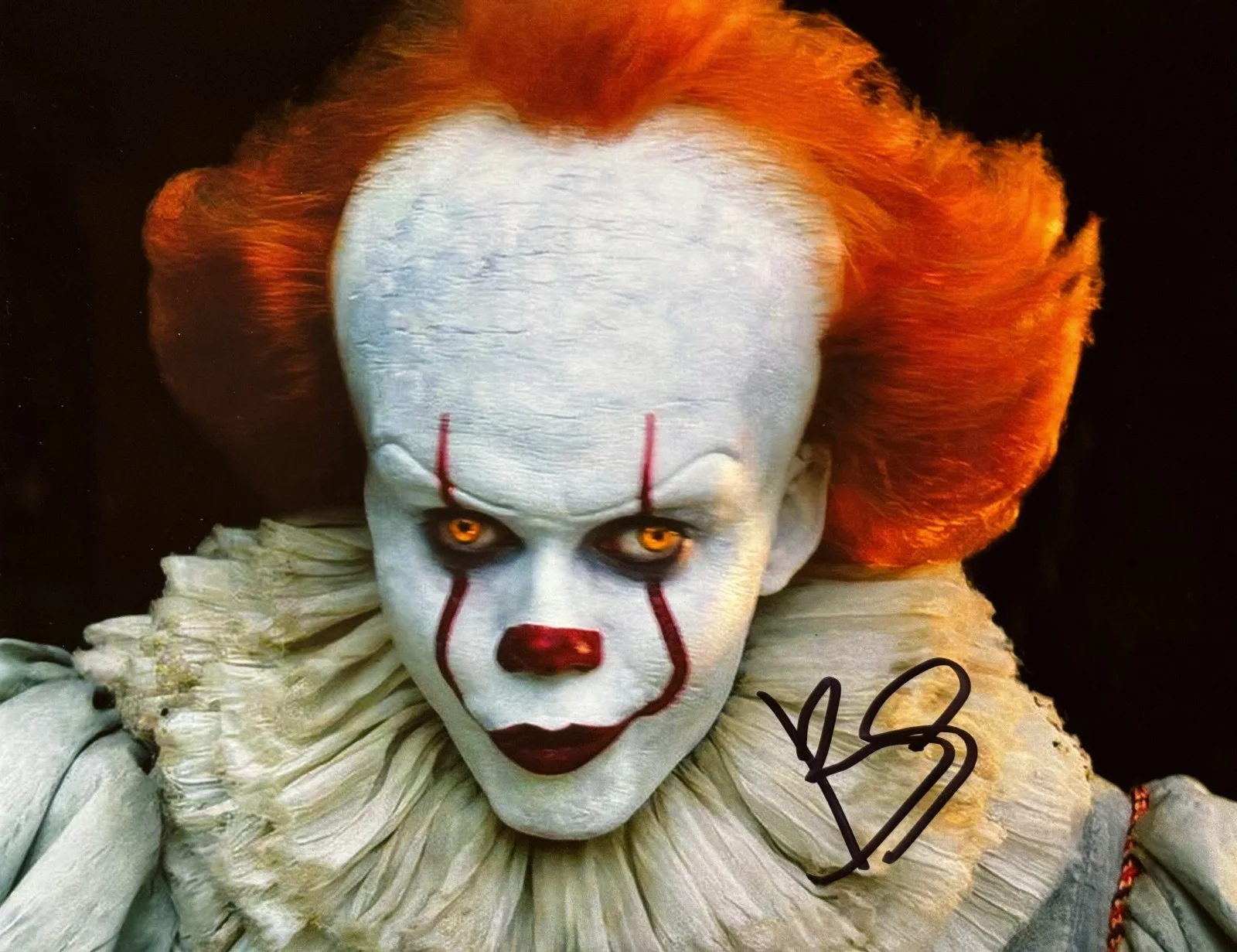 Bill Skarsgard — Bill Skarsgard, Signed 8x10 Autograph Photo, Pennywise, "IT" Clown