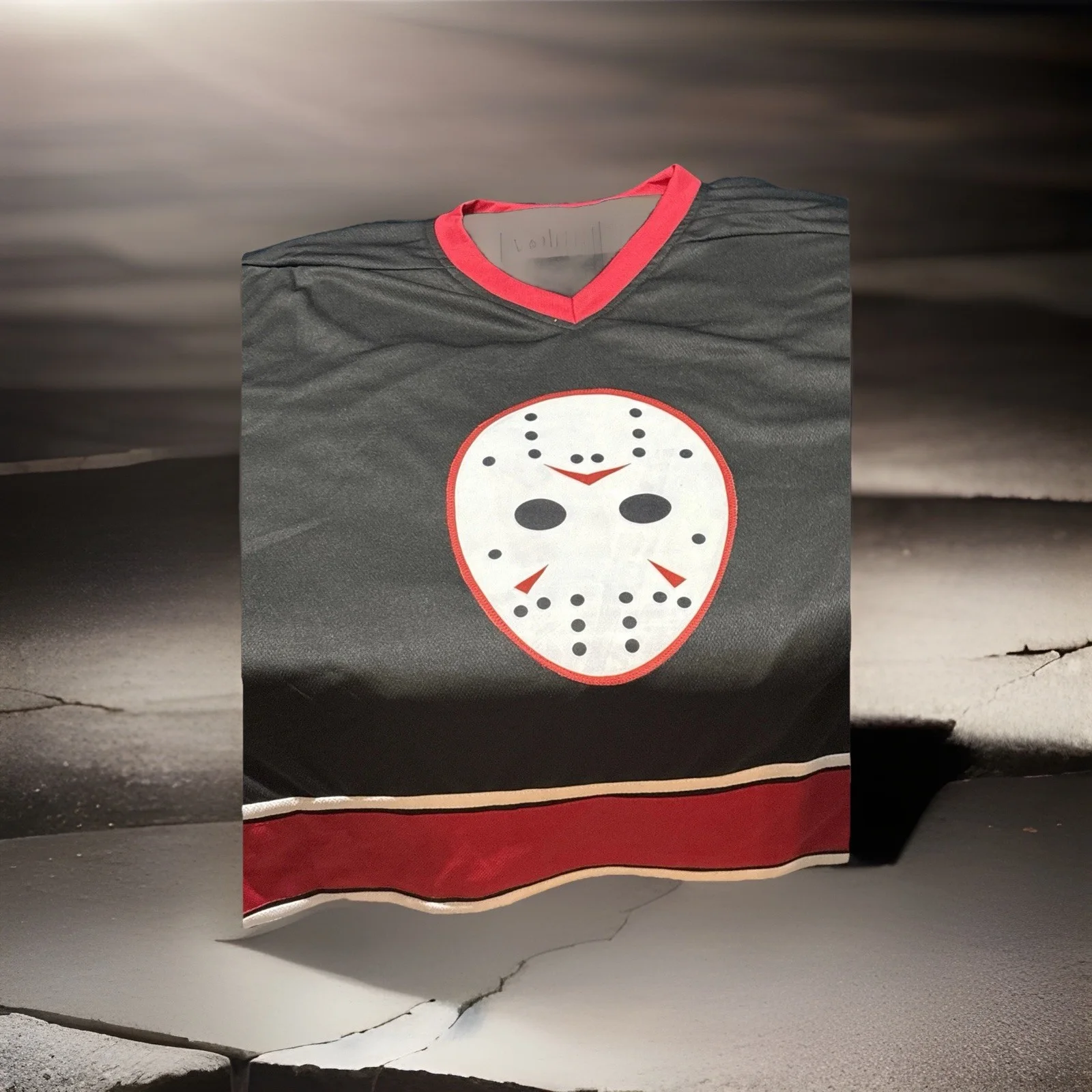 Ari Lehman — 1st “Jason” Ari Lehman Auto/Inscribed (2X’s) Hockey Jersey *JSA* FRIDAY 13TH !!, image 2