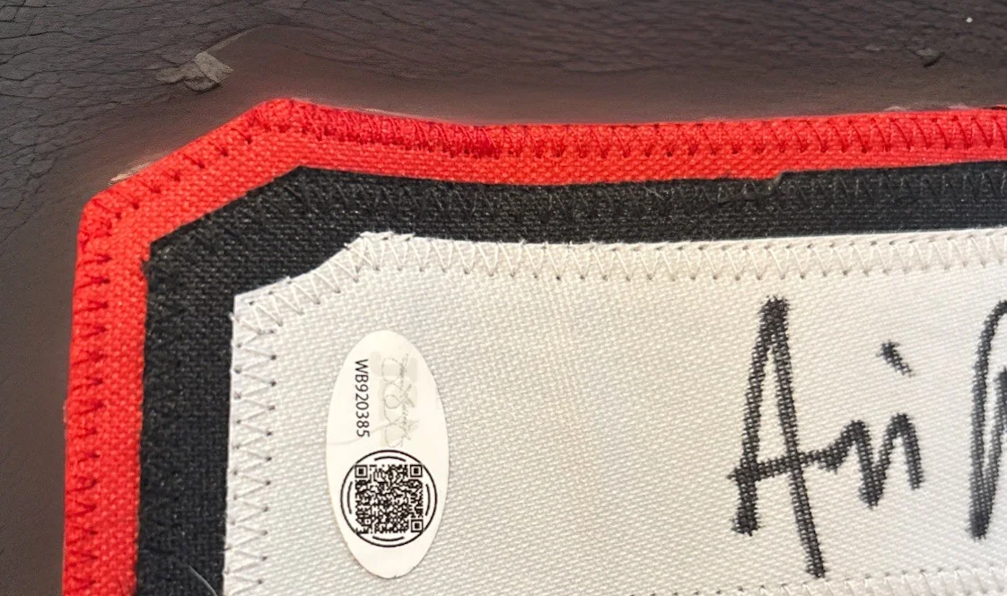 Ari Lehman — 1st “Jason” Ari Lehman Auto/Inscribed (2X’s) Hockey Jersey *JSA* FRIDAY 13TH !!, image 3