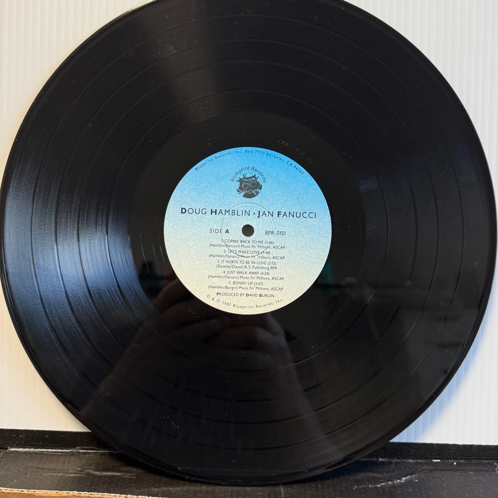 DOUG HAMBLIN • JAN FANUCCI - AUTOGRAPHED To Miro USA vinyl BPR-5151 cutcorner NM, изображение 4