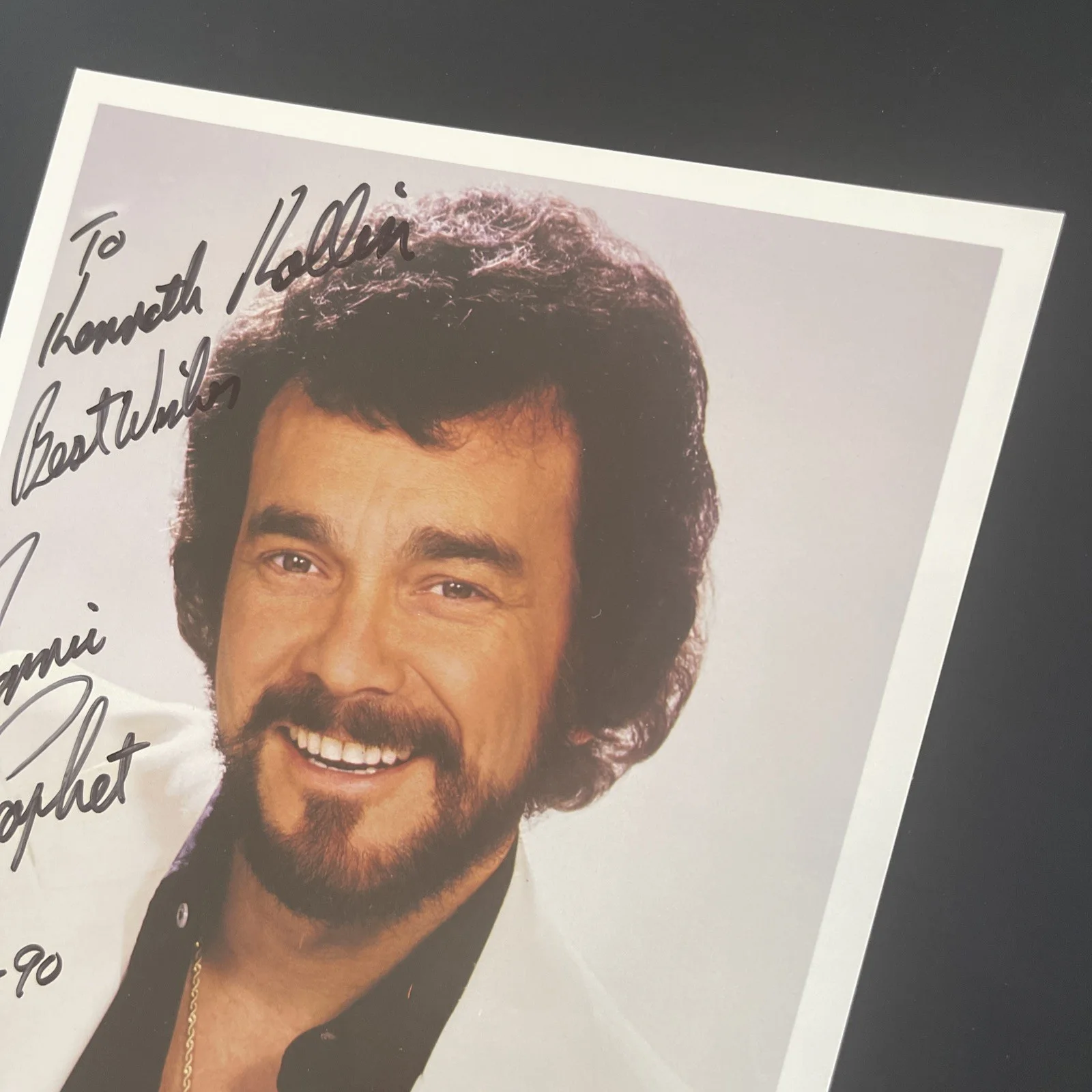 RONNIE PROPHET Country Music & Comedy: Hand Signed Celebrity Photo 8 x 10” / KSK, изображение 3