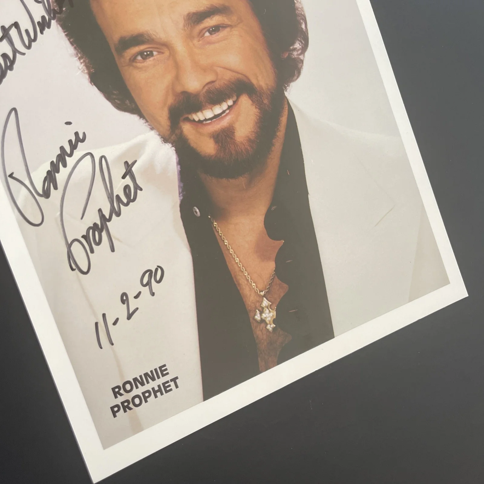 RONNIE PROPHET Country Music & Comedy: Hand Signed Celebrity Photo 8 x 10” / KSK, изображение 4