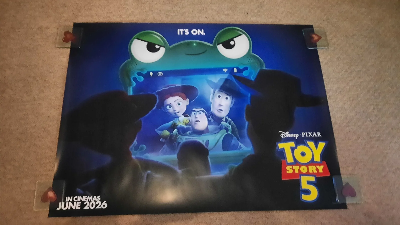 Toy Story 5 Original Quad Cinema Poster Buzz Lightyear Woody, изображение 2